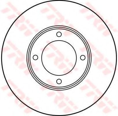 Тормозной диск TRW DF1438