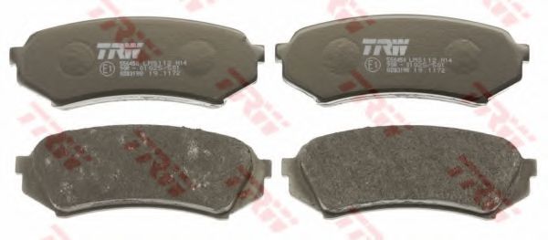 Комплект тормозных колодок, дисковый тормоз TRW 23539