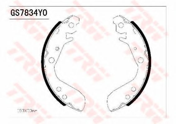 Комплект тормозных колодок TRW GS7834