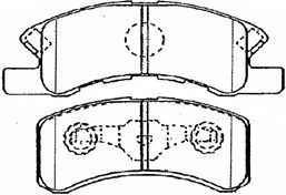 Комплект тормозных колодок, дисковый тормоз AISIN D1N046