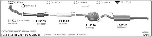 Система выпуска ОГ IMASAF 587000251