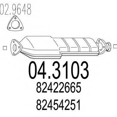 Катализатор MTS 04.3103