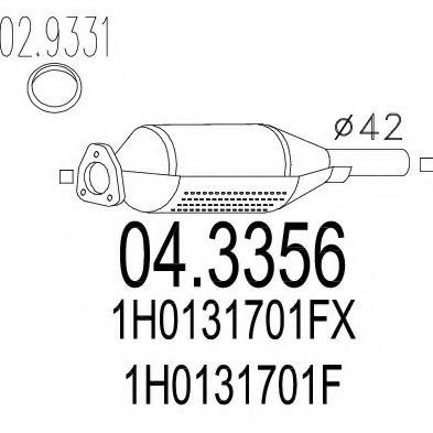 Катализатор MTS 04.3356