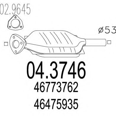 Катализатор MTS 04.3746