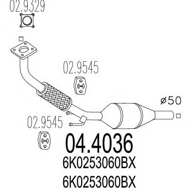 Катализатор MTS 04.4036