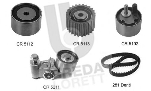 Комплект ремня ГРМ BREDA  LORETT KCD0183