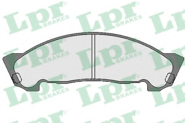 Комплект тормозных колодок, дисковый тормоз LPR 05P1750