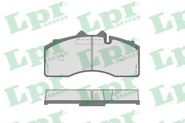 Комплект тормозных колодок, дисковый тормоз LPR 05P1857