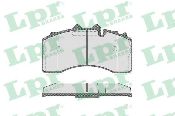 Комплект тормозных колодок, дисковый тормоз LPR 05P1858
