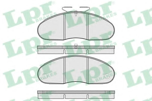 Комплект тормозных колодок, дисковый тормоз LPR 05P414