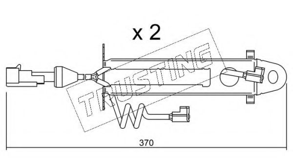 Сигнализатор, износ тормозных колодок TRUSTING SU.168K