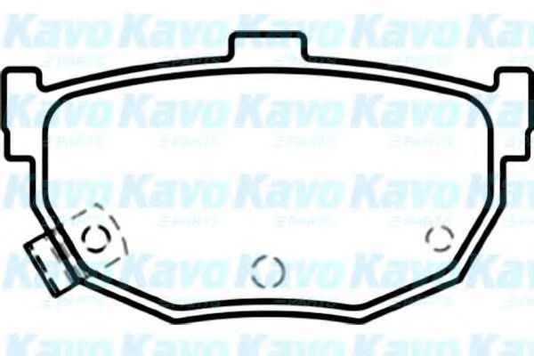 Комплект тормозных колодок, дисковый тормоз KAVO PARTS BP-3026