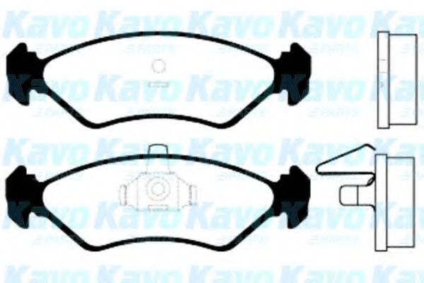 Комплект тормозных колодок, дисковый тормоз KAVO PARTS BP-4528