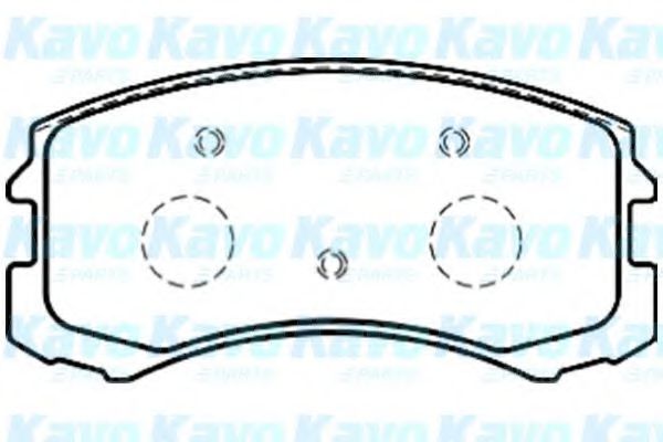 Комплект тормозных колодок, дисковый тормоз KAVO PARTS BP-5546