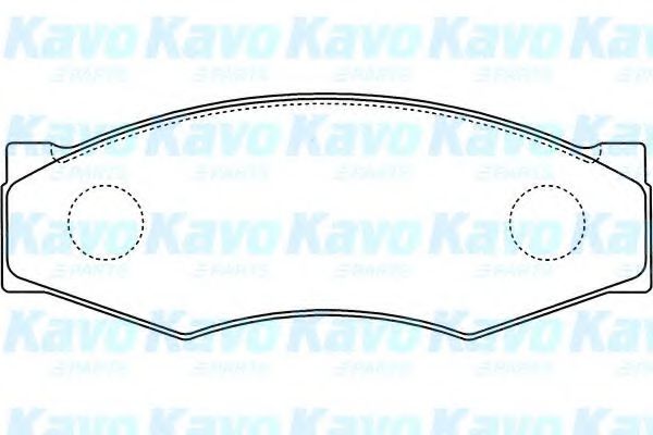 Комплект тормозных колодок, дисковый тормоз KAVO PARTS BP-6505