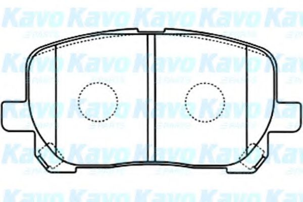 Комплект тормозных колодок, дисковый тормоз KAVO PARTS BP-9087
