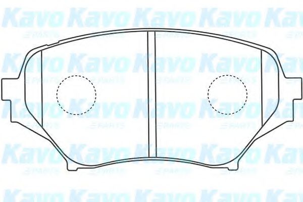 Комплект тормозных колодок, дисковый тормоз KAVO PARTS BP-4563