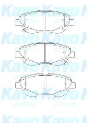 Комплект тормозных колодок, дисковый тормоз KAVO PARTS BP-9146