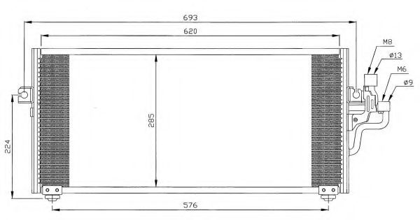 Конденсатор, кондиционер NRF 35268