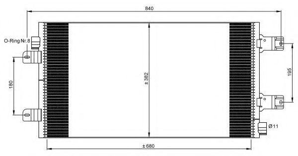 Конденсатор, кондиционер NRF 35880