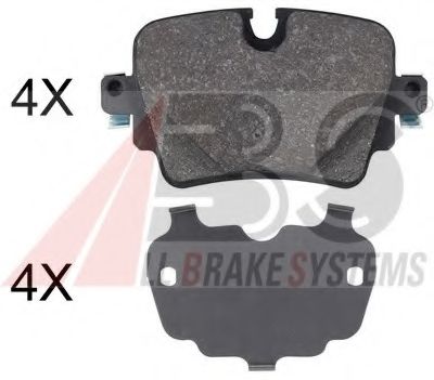 Комплект тормозных колодок, дисковый тормоз A.B.S. 35053