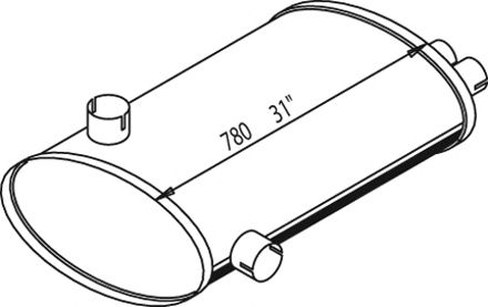 Средний / конечный глушитель ОГ DINEX 69310