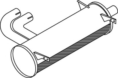 Средний / конечный глушитель ОГ DINEX 50358