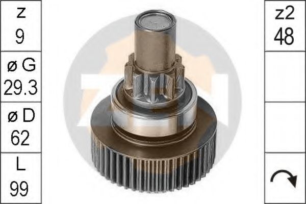 Привод с механизмом свободного хода, стартер ERA 1767