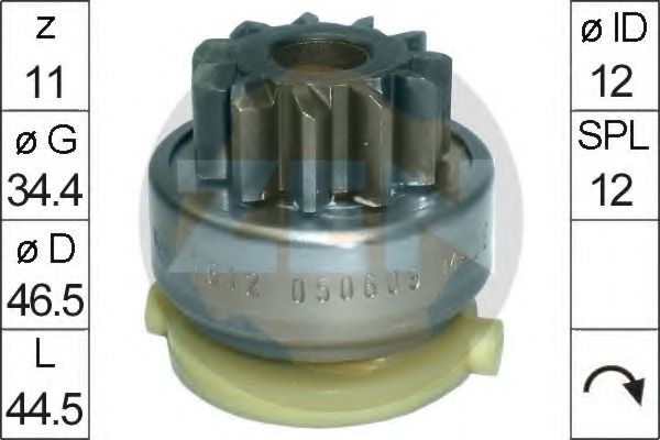 Привод с механизмом свободного хода, стартер ERA 1612