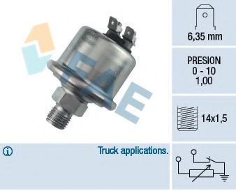 Датчик, давление масла FAE 14980