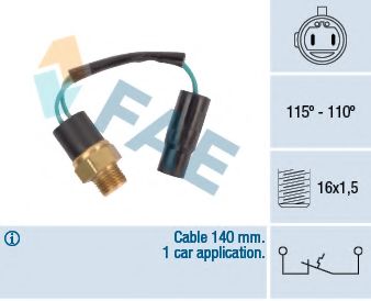 Термовыключатель, вентилятор радиатора FAE 36630