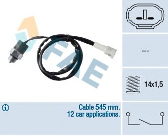 Выключатель, фара заднего хода FAE 40765