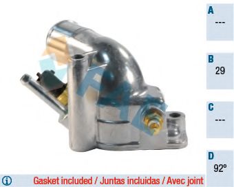 Термостат, охлаждающая жидкость FAE 5345592