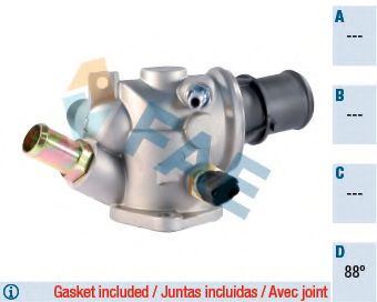 Термостат, охлаждающая жидкость FAE 5347588