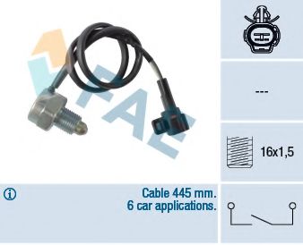 Выключатель, фара заднего хода FAE 40843