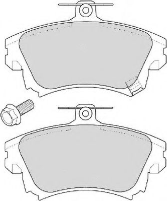 Комплект тормозных колодок, дисковый тормоз NECTO FD6857A