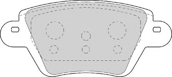 Комплект тормозных колодок, дисковый тормоз NECTO FD6844A