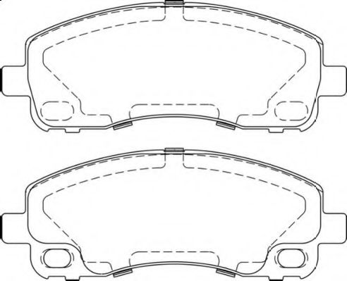 Комплект тормозных колодок, дисковый тормоз NECTO 29238