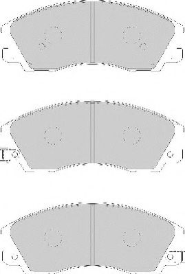 Комплект тормозных колодок, дисковый тормоз NECTO 24059