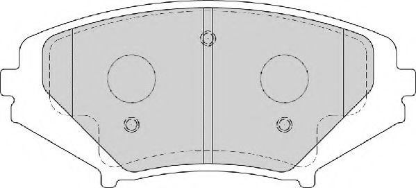 Комплект тормозных колодок, дисковый тормоз NECTO FD7172A