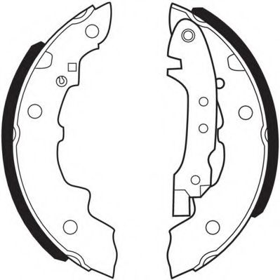 Комплект тормозных колодок NECTO N1041