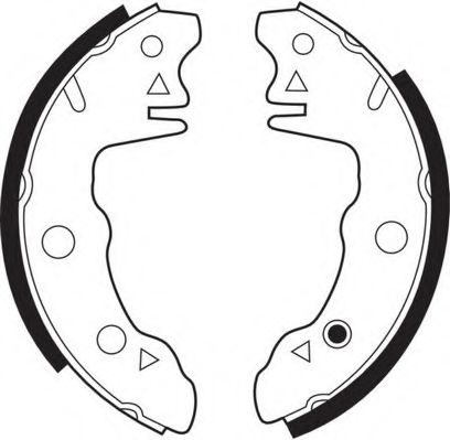 Комплект тормозных колодок NECTO N1044