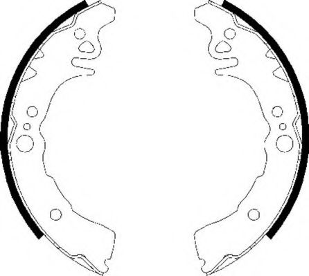 Комплект тормозных колодок NECTO N1674