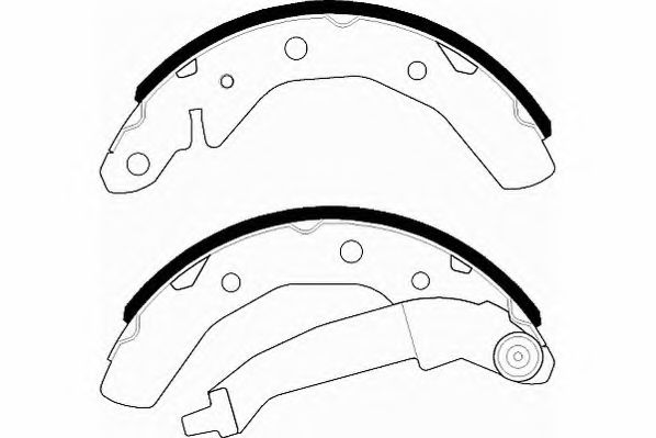 Комплект тормозных колодок NECTO N1618