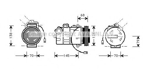 Компрессор, кондиционер AVA QUALITY COOLING AIAK011