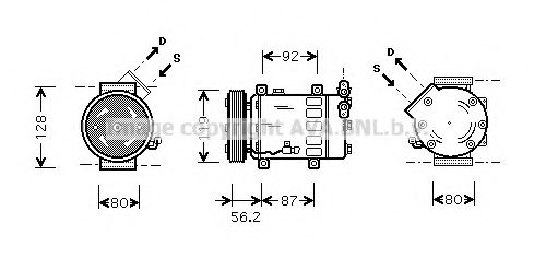 Компрессор, кондиционер AVA QUALITY COOLING CNAK214