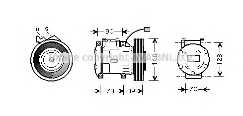 Компрессор, кондиционер AVA QUALITY COOLING HDAK196