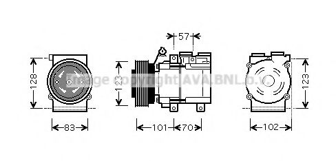 Компрессор, кондиционер AVA QUALITY COOLING HYAK219