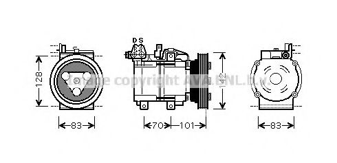 Компрессор, кондиционер AVA QUALITY COOLING HYK149