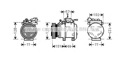 Компрессор, кондиционер AVA QUALITY COOLING HYK208